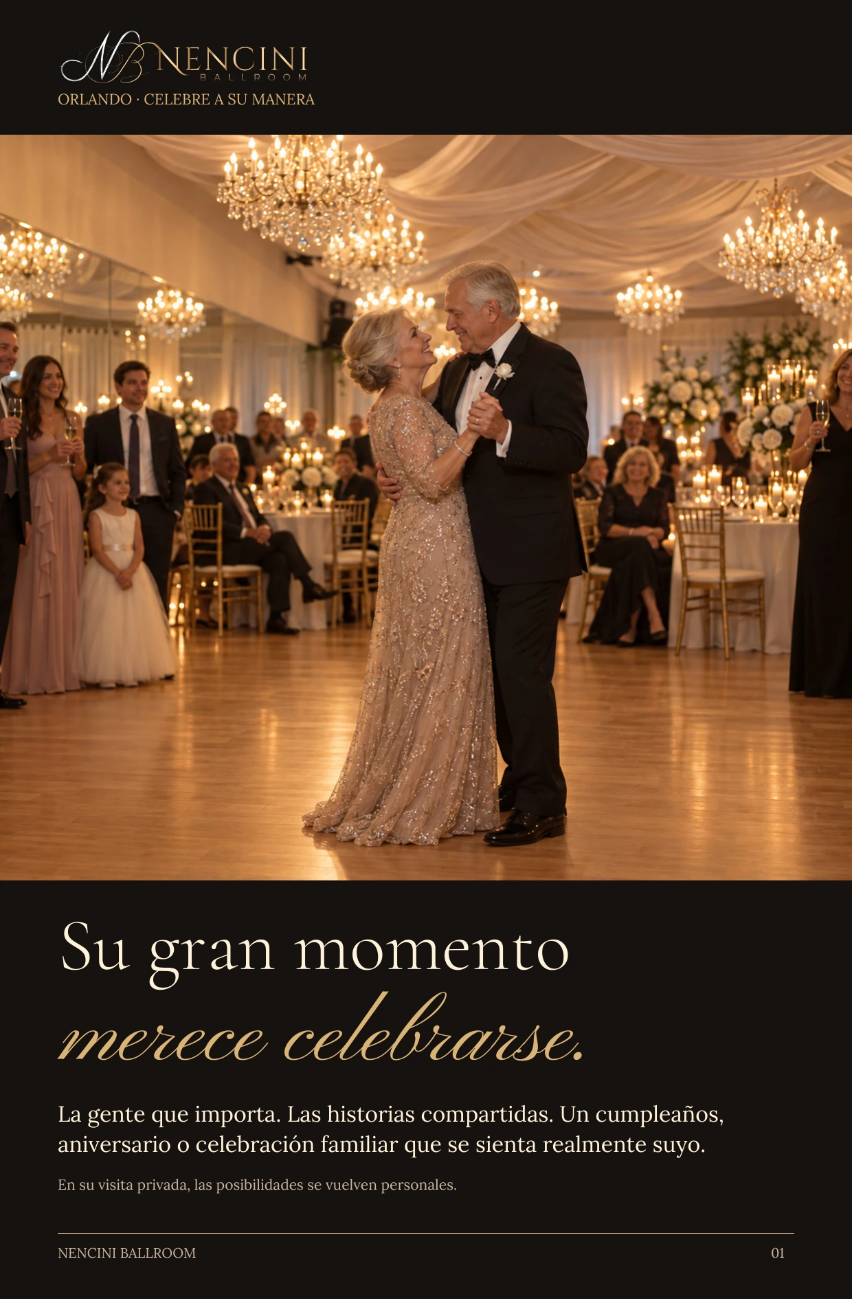 Momentos y celebraciones especiales — Su gran momento merece celebrarse. La gente que importa. Las historias compartidas. Un cumpleaños, aniversario o celebración familiar que se sienta realmente suyo. En su visita privada, las posibilidades se vuelven personales.